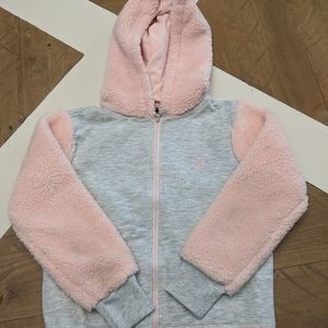Polo Hooded Jacket Fuzzy Arms/Hood